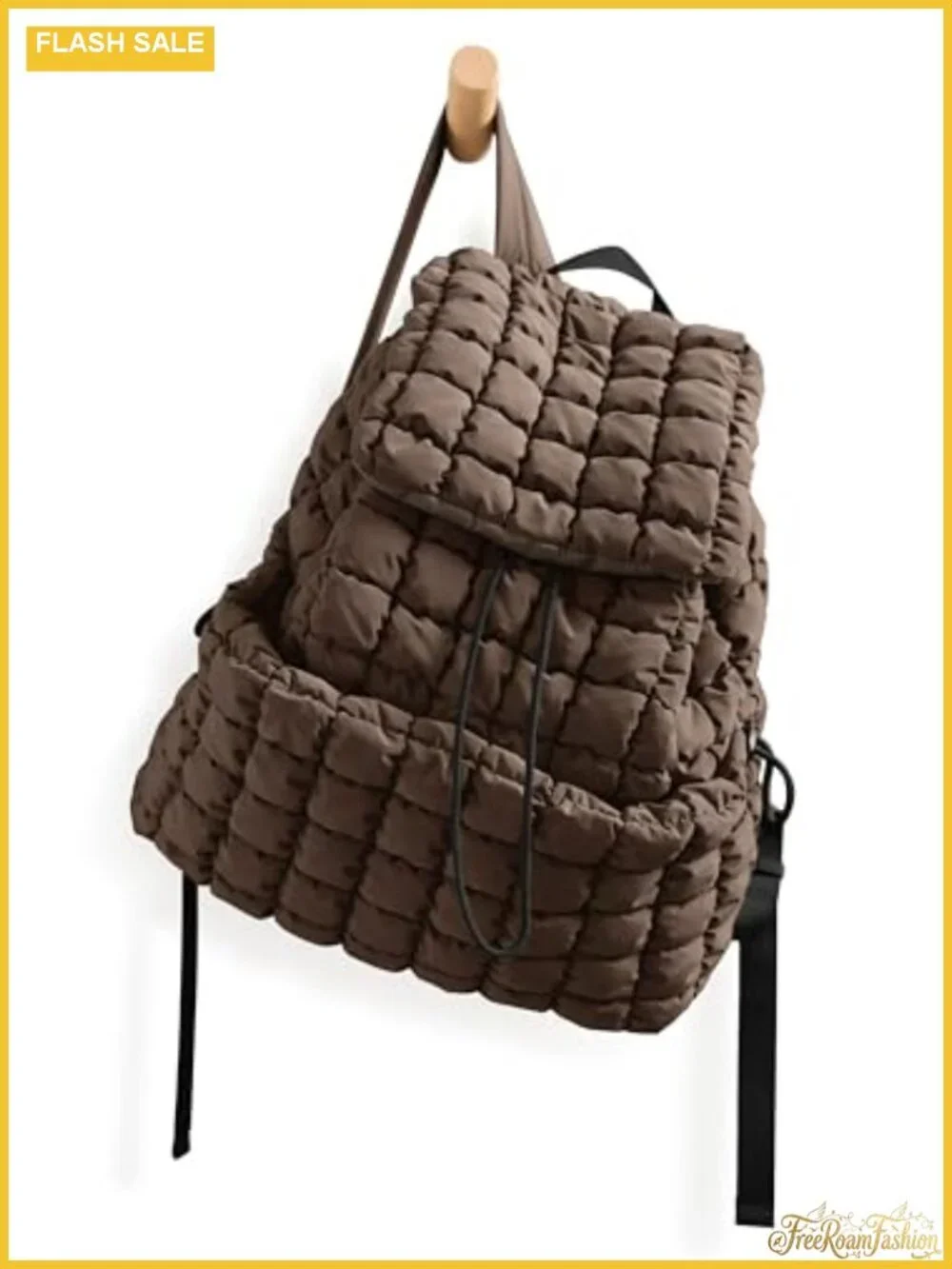 Quilted Puffer Backpack for Women Lightweight Travel Gym Daypack with Top